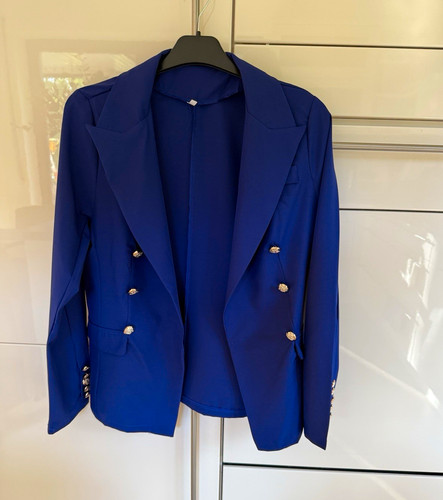 Damen blazer blau - blau, doppelreiher
