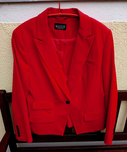 Eleganter blazer rot laura - blazer,