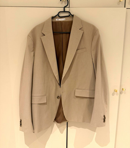 Zara herren blazer beige - zara,