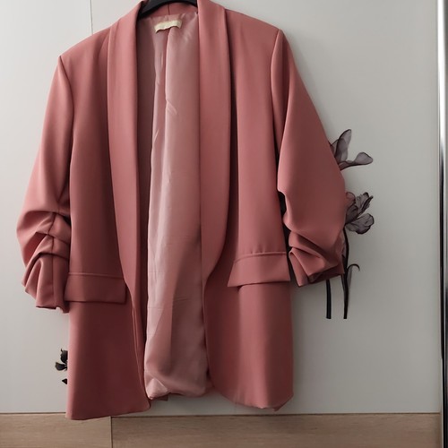 Damen blazer rosa reverskragen - blazer,