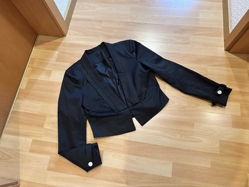 Kurze schwarze elegante jacke - kurze,