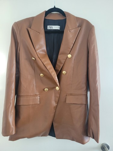 Zara kunstleder blazer - zara,