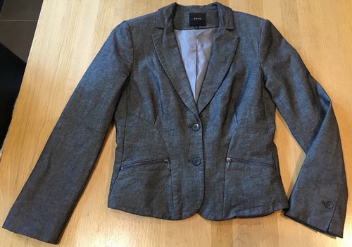 Damen basic blazer grau 36 - basic, gr.