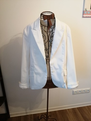 Damen blazer weiß - weiß, –