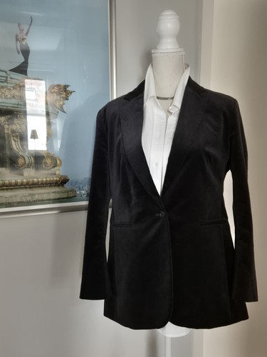Blazer samt m - samt, h&m,