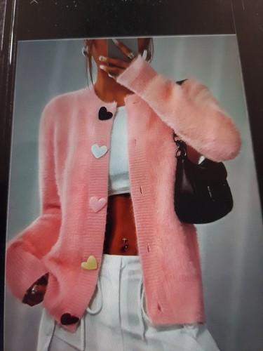 Floriday strick jacke rosa - strick,