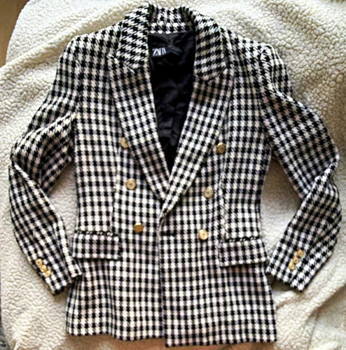 Zara damen tweed blazer - zara,