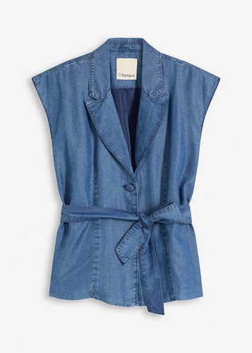 Eleganter lyocell blazer ohne - eleganter,