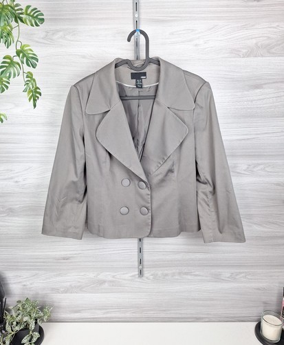 Kurzblazer 38 grau - h&m,