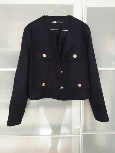 Marineblauer kurzblazer zara - marineblauer,