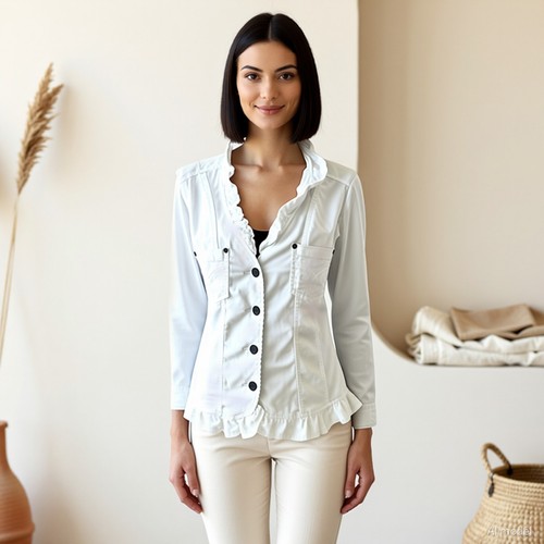 Eleganter blazer isolde - eleganter, weiß