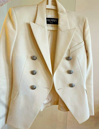 Balmain damen blazer creme - blazer,