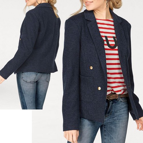 Hübscher wolloptik blazer - hübscher,