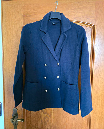 Damen business blazer blau - h&m,