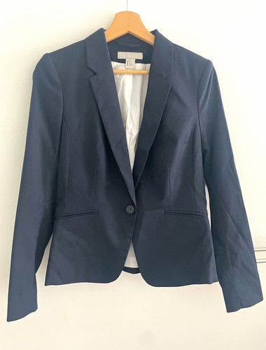 Damen blazer dunkelblau - h&m,