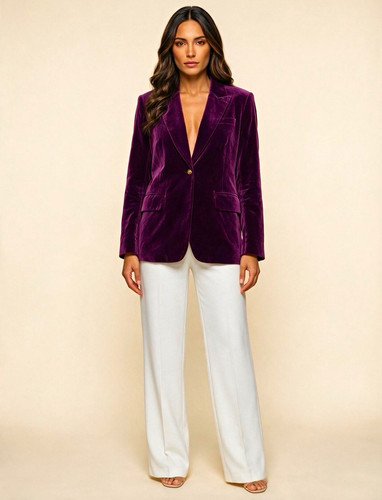Damen samt blazer - damen,