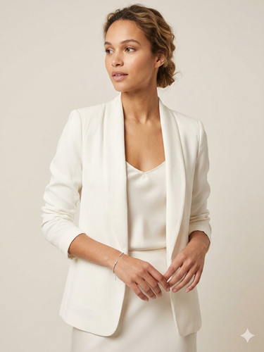 Eleganter cremefarbener blazer - eleganter,